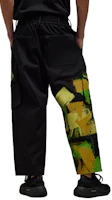 Cheap Y-3 GFX WRKWR Black Graffiti Colorblock Streetwear Cargo Pants Unisex IP7950