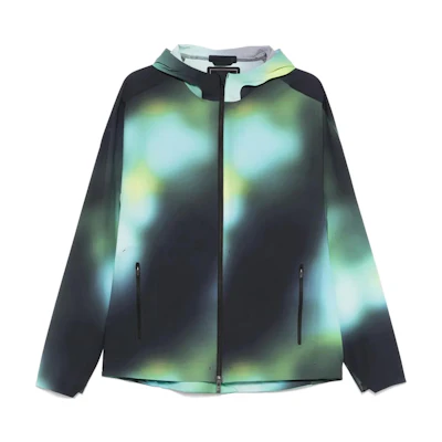 Y-3 Gradient Hoodie Loose Fit Long Sleeve Jacket Teal Green. JM3336