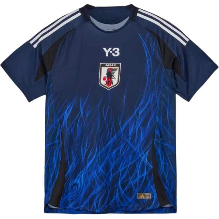 Y-3 Gradient Logo Design Crewneck Short Sleeve Soccer Jersey - IU0957