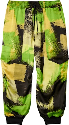 Y-3 Seluar Jogger Cargo Cetakan Graffiti Unisex Hitam Loose Fit IN2266 Order Y-3 Seluar Jogger Cargo Cetakan Graffiti Unisex Hitam Loose Fit IN2266