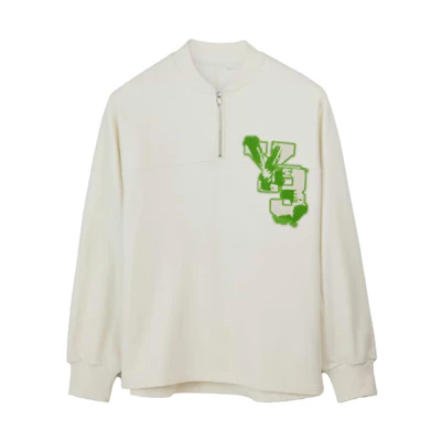 Y-3 Graphic Logo French Terry Crewneck Sweater Unisex White IQ2131