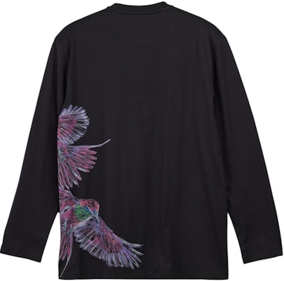 Y-3 Kaos Lengan Panjang Hitam Motif Binatang Kasual Ribbed IX5037 Lookbook Y-3 Kaos Lengan Panjang Hitam Motif Binatang Kasual Ribbed IX5037