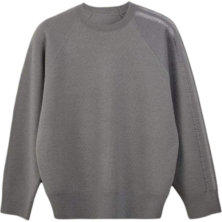 Y-3 Gray Unisex Oversized Crewneck Long Sleeve Sweatshirt JD9842