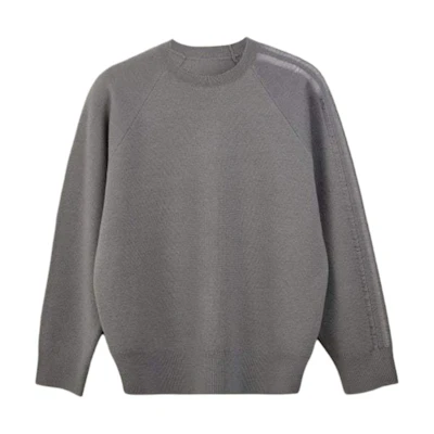 Y-3 Gray Unisex Oversized Crewneck Long Sleeve Sweatshirt JD9842