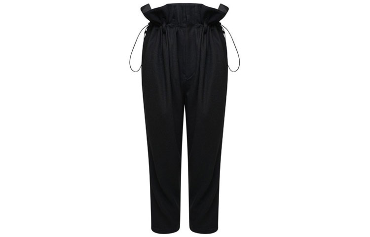 Y-3 High-Waisted Elastic Waist Casual Pants Unisex Black. DP0730 圖 2