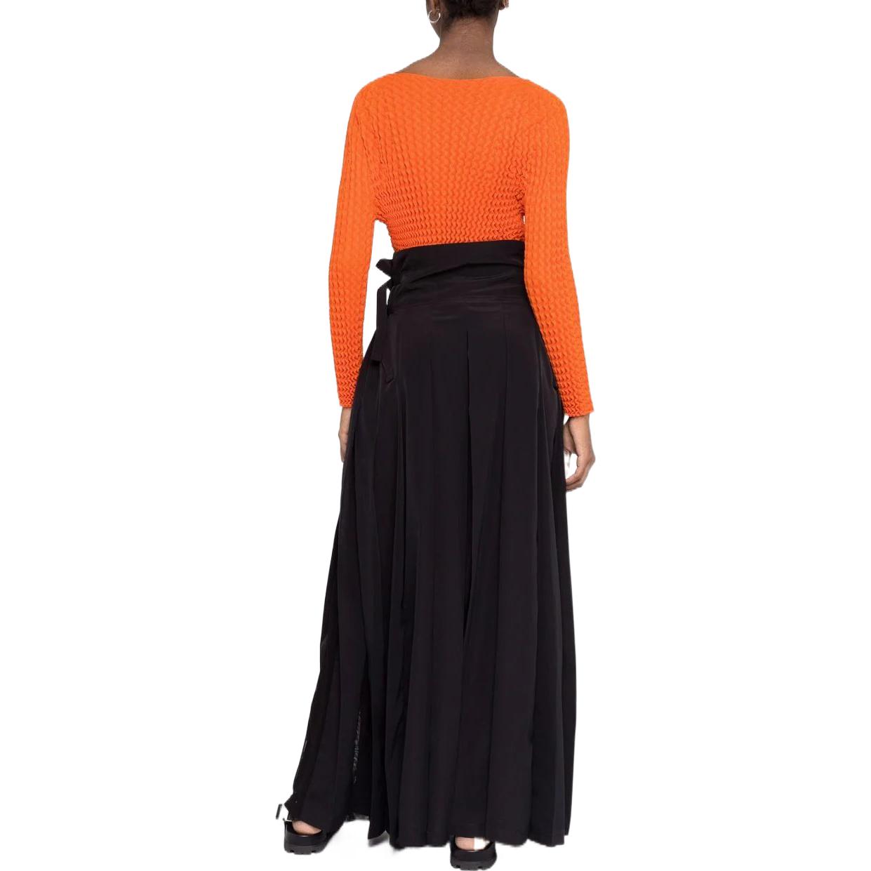 Shop Y-3 High-Waisted Long Skirt Black with Three Stripes Design HG8550