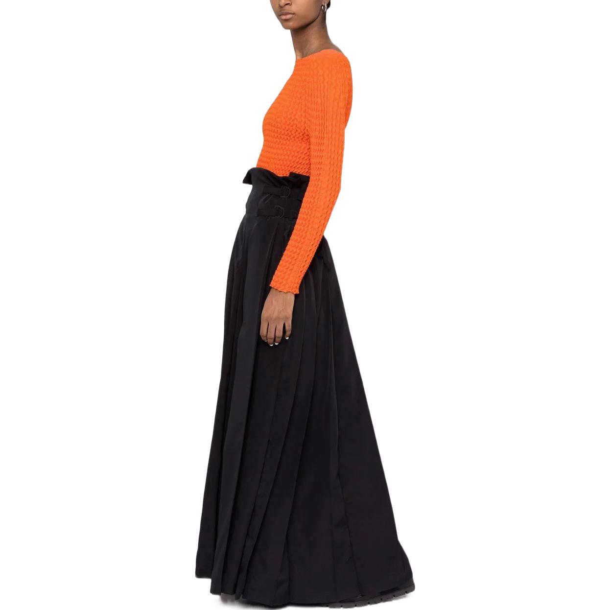 Purchase Y-3 High-Waisted Long Skirt Black with Three Stripes Design HG8550