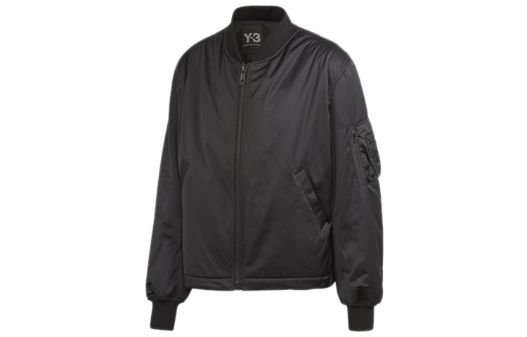Y-3 Japanese Embroidery Long Sleeve Bomber Jacket Black FS3464