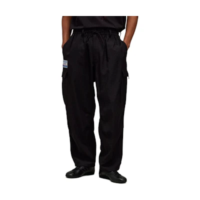 Y-3 JFA SS24 Black Loose-Fit Comfort Drawstring Casual Pants. IW7389