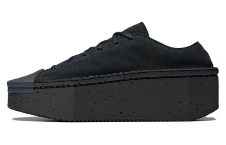Y-3 Leather Low-Top Casual Sneakers Black IE0878