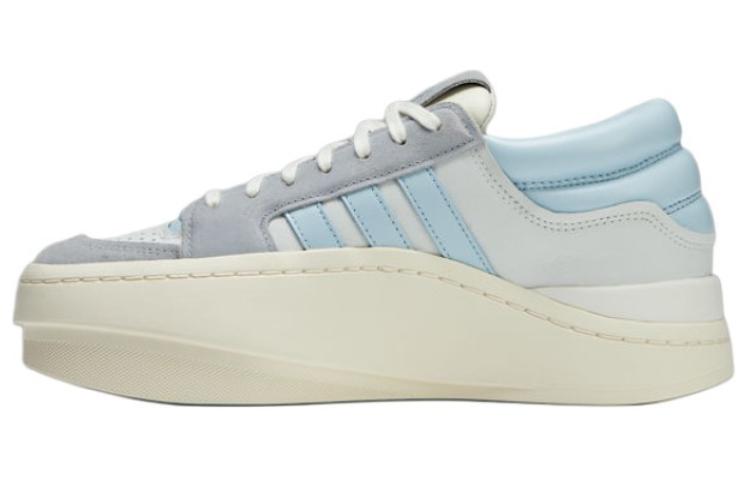 Y-3 Leather Low-Top Sneakers Grey Blue Casual & Stylish Shoes. IG4080