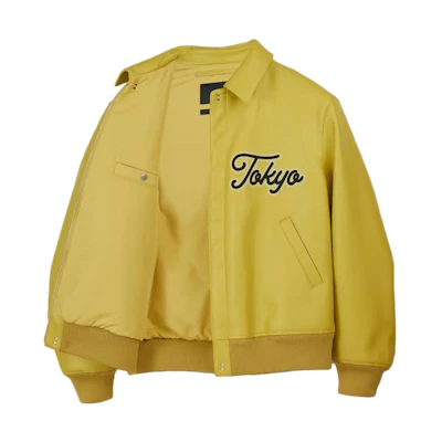 Y-3 Letter Logo Print Loose Fit Yellow Long Sleeve Jacket Unisex IQ2145