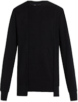 Y-3 Logo Crewneck Pullover Knit Sweater Black Casual Fit DP0533 Y-3 Logo Crewneck Pullover Knit Sweater Black Casual Fit DP0533