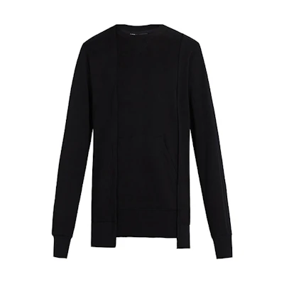 Y-3 Logo Crewneck Pullover Knit Sweater Black Casual Fit DP0533