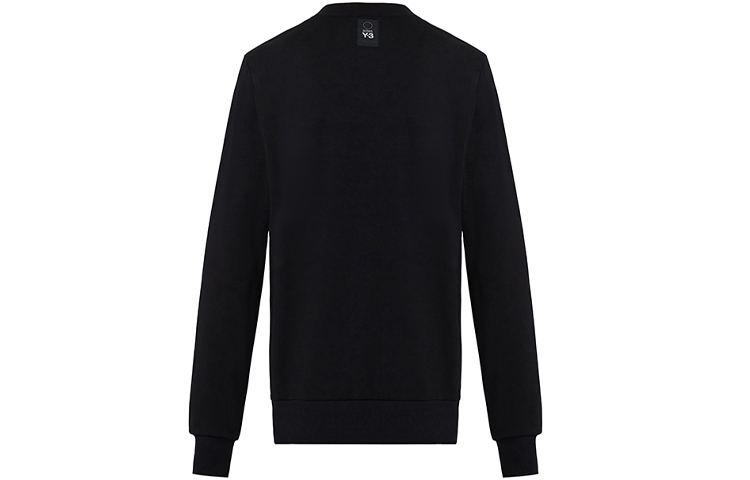 Lookbook Y-3 Logo Crewneck Pullover Knit Sweater Hitam Kasual Fit DP0533