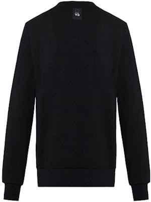Y-3 Logo Crewneck Pullover Knit Sweater Hitam Kasual Fit DP0533 Lookbook Y-3 Logo Crewneck Pullover Knit Sweater Hitam Kasual Fit DP0533