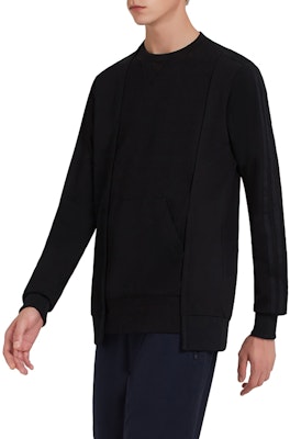 Y-3 Logo Crewneck Pullover Knit Sweater Hitam Kasual Fit DP0533 Sizing Y-3 Logo Crewneck Pullover Knit Sweater Hitam Kasual Fit DP0533