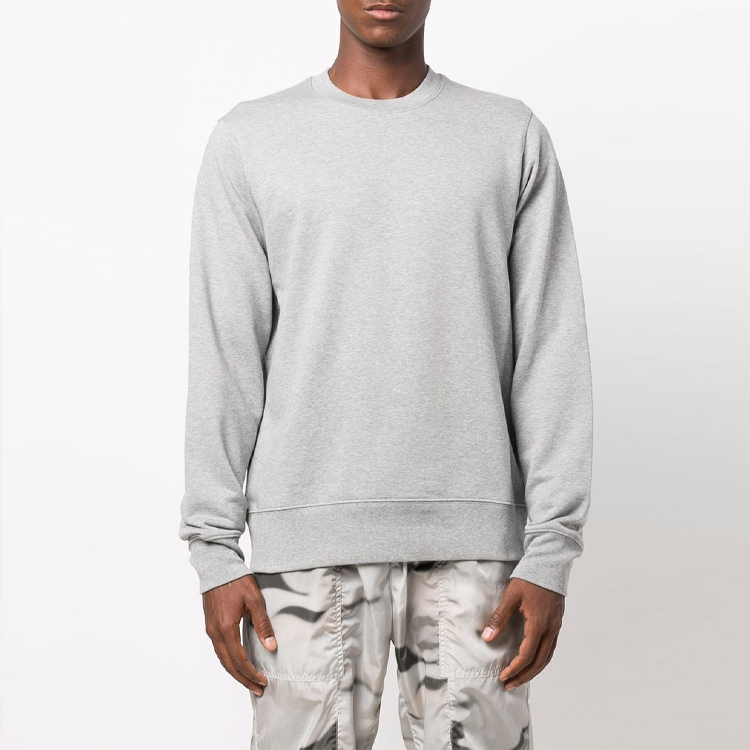 Lookbook Y-3 Logo Crewneck Pullover Sweatshirt Grey HB6309