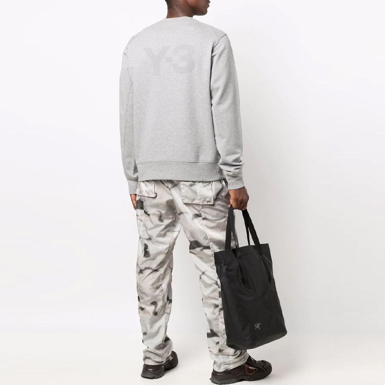 Purchase Y-3 Logo Crewneck Pullover Sweatshirt Grey HB6309