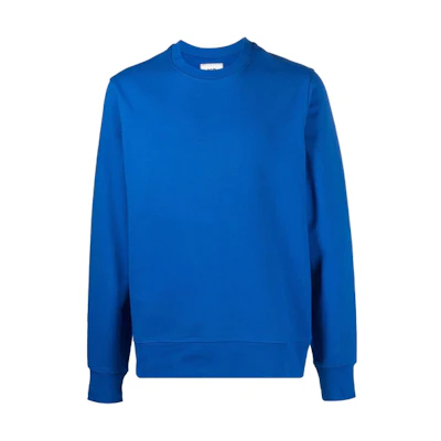Y-3 Logo Crewneck Solid Long Sleeve Sweatshirt Blue - HB6310
