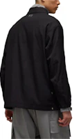 Details for Y-3 Logo Embroidered Striped Button-Up Collared Jacket Black JF6697