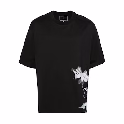 Y-3 Logo Graphic Crewneck Slim Fit Short Sleeve T-Shirt Men’s Black. IN4349