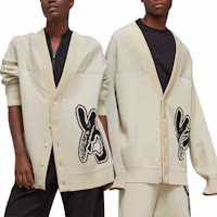 Details for Y-3 Logo針織開襟毛衣 男女適用 - 奶白色 IA3110