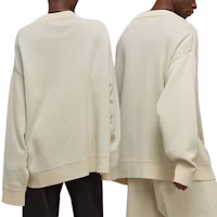 Sizing Y-3 Logo針織開襟毛衣 男女適用 - 奶白色 IA3110