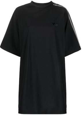 Y-3 Logo Print Back Cut-Out Short Sleeve Dress Black H63067 Buy Y-3 Logo Print Back Cut-Out Short Sleeve Dress Black H63067