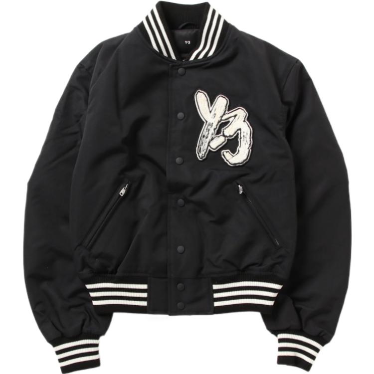 Y-3 Logo Print Casual Jacket Unisex Black H44804