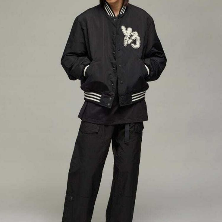 Cheap Y-3 ロゴプリント カジュアルジャケット ユニセックス ブラック H44804