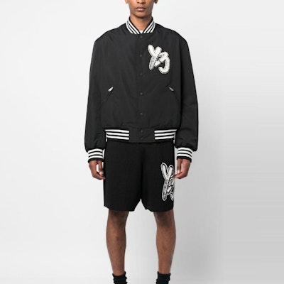 Y-3 ロゴプリント カジュアルジャケット ユニセックス ブラック H44804 1