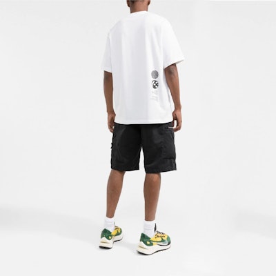Y-3 ロゴプリント クルーネック 半袖 Tシャツ ホワイト HB3347 Shop Y-3 ロゴプリント クルーネック 半袖 Tシャツ ホワイト HB3347