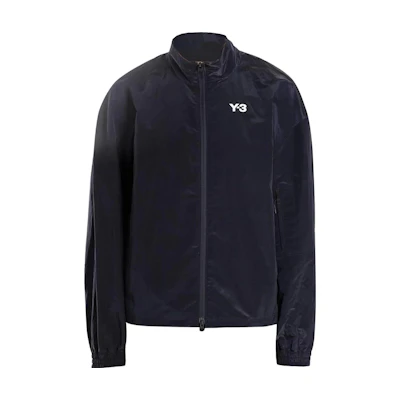 Y-3 Logo Print High-Neck Long-Sleeve Jacket Black FN3398