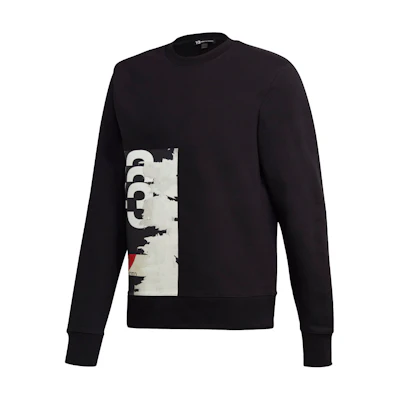 Y-3 Logo Print Pullover Crewneck Sweatshirt Black GK4387