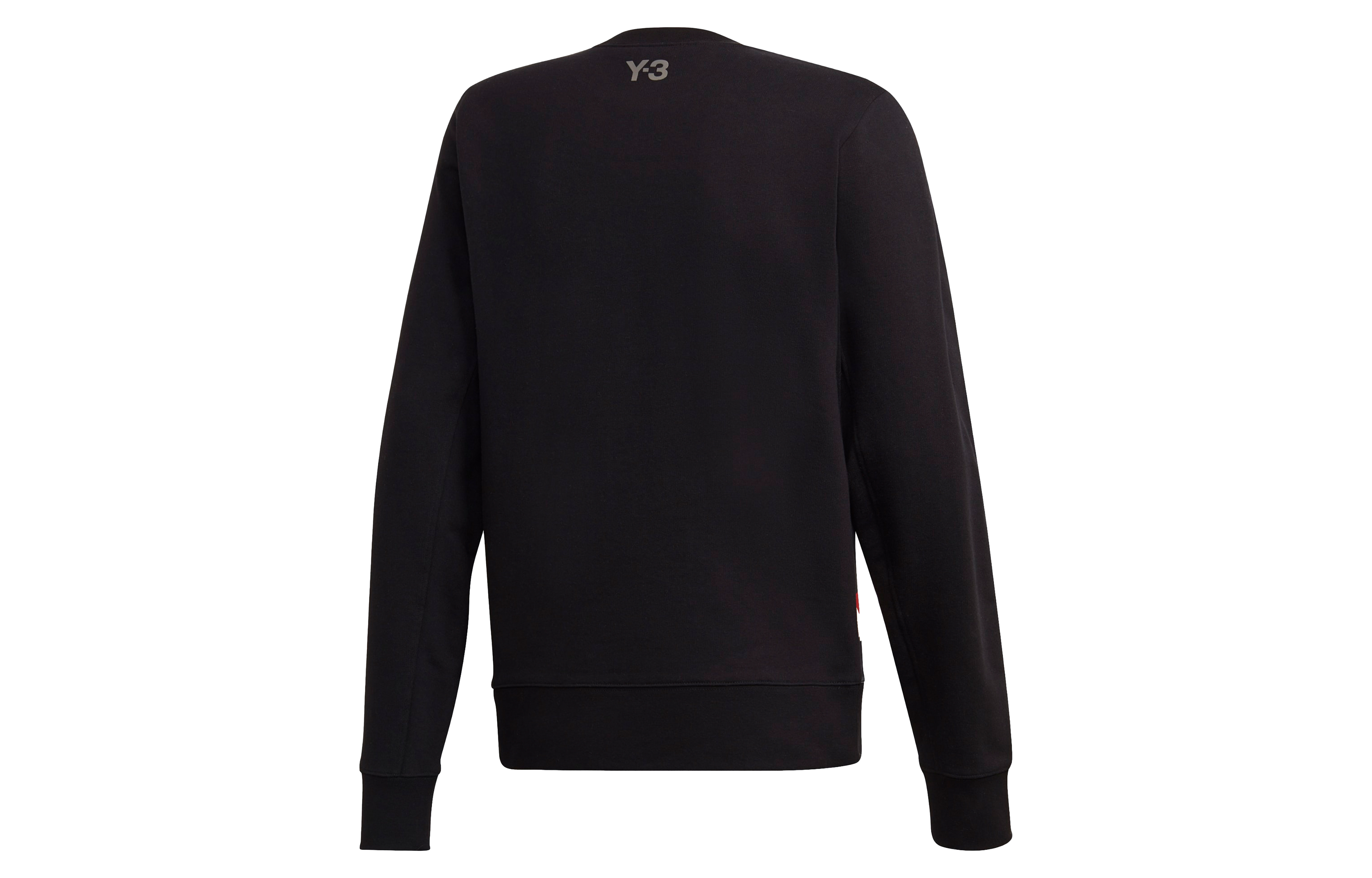 Lookbook Y-3 Logo Print Pullover Crewneck Sweatshirt Black GK4387