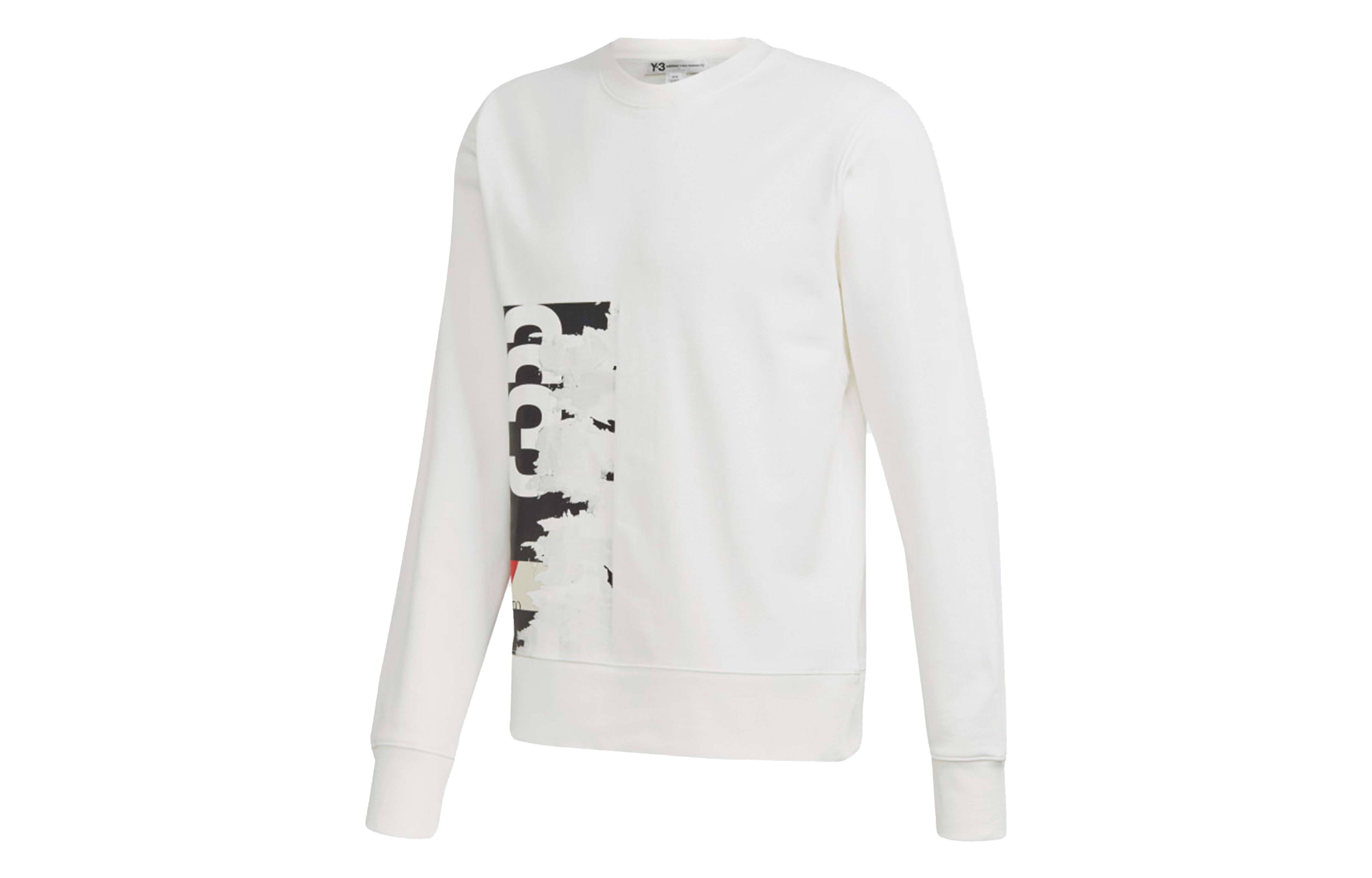 Y-3 Logo Print Pullover Sweatshirt White GK4386