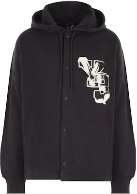 Y-3 標誌印花單排扣連帽長袖上衣 黑色 IQ2135 Order Y-3 標誌印花單排扣連帽長袖上衣 黑色 IQ2135