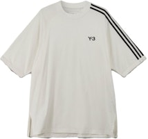 Y-3 Logo Print Stripe Trim Unisex Crewneck T-Shirt White HZ8871 Y-3 Logo Print Stripe Trim Unisex Crewneck T-Shirt White HZ8871