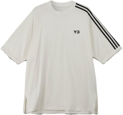 Camiseta Unisex Blanca Y-3 Logo y Rayas Trim Crewneck HZ8871 Order Camiseta Unisex Blanca Y-3 Logo y Rayas Trim Crewneck HZ8871