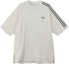 Order Camiseta Unisex Blanca Y-3 Logo y Rayas Trim Crewneck HZ8871