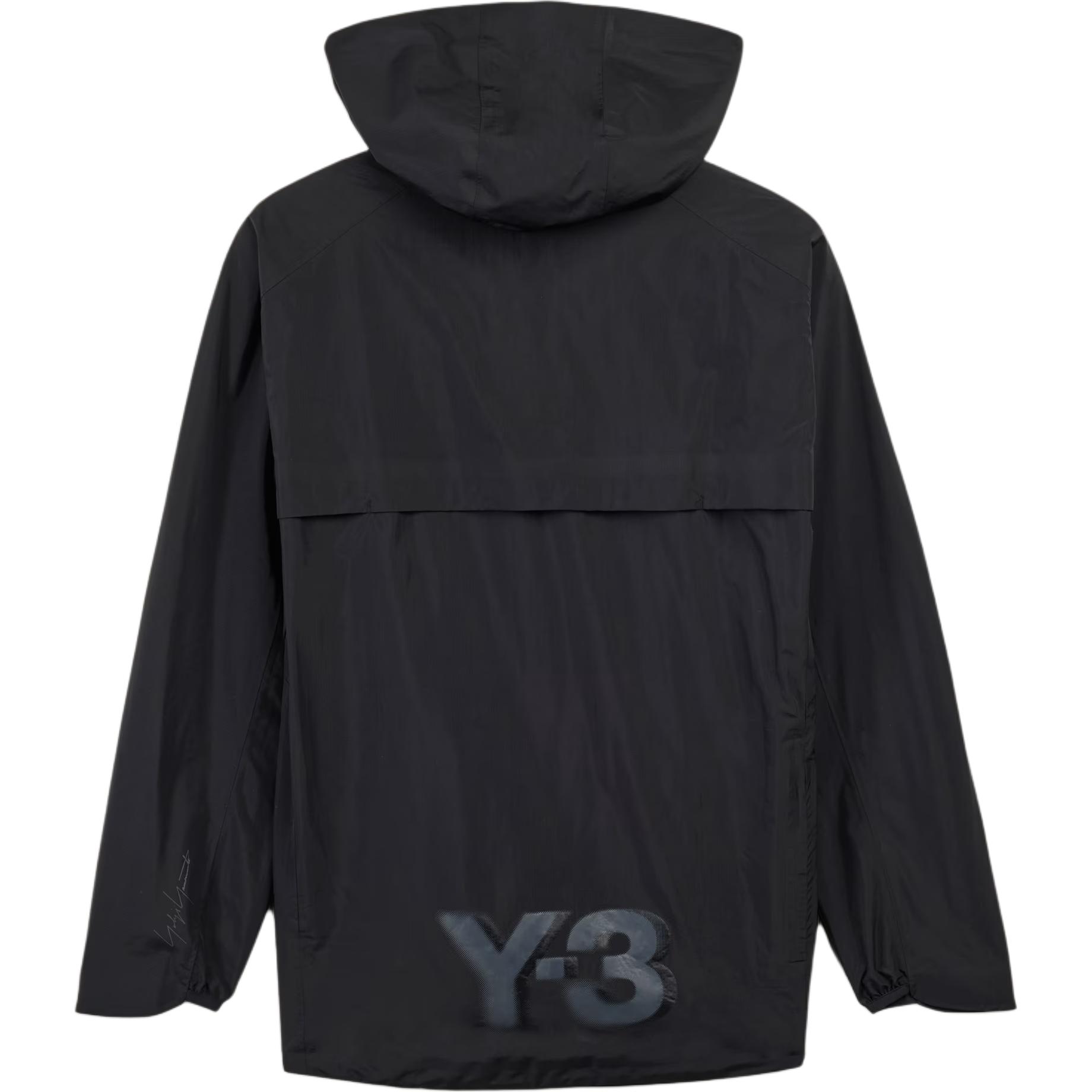 Lookbook Y-3 Logo Print Zip-Up Hoodie Jacket Men’s Black IW9999