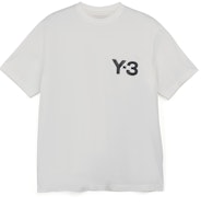 Y-3 Logo SS Tee Unisex Crewneck Short Sleeve T-Shirt White. JE9281 Y-3 Logo SS Tee Unisex Crewneck Short Sleeve T-Shirt White. JE9281