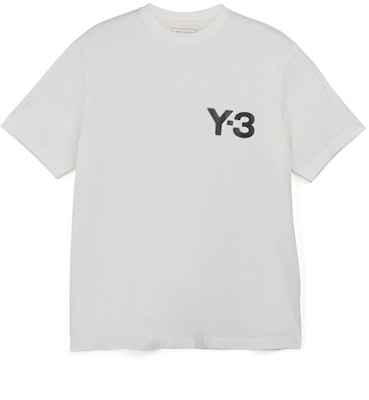 Y-3 Logo SS Tee Unisex Crewneck Short Sleeve T-Shirt White. JE9281 Buy Y-3 Logo SS Tee Unisex Crewneck Short Sleeve T-Shirt White. JE9281