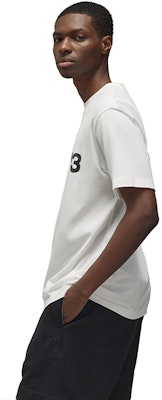 Y-3 Logo SS Tee Unisex Crewneck Short Sleeve T-Shirt White. JE9281 Shop Y-3 Logo SS Tee Unisex Crewneck Short Sleeve T-Shirt White. JE9281