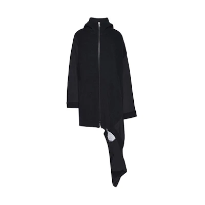 Y-3 Logo Zip-Up Hoodie Jacket Unisex Black DP7705