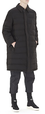 Y-3 Long Winter Puffer Jacket Black Casual Sportswear FJ0437 Details for Y-3 Long Winter Puffer Jacket Black Casual Sportswear FJ0437