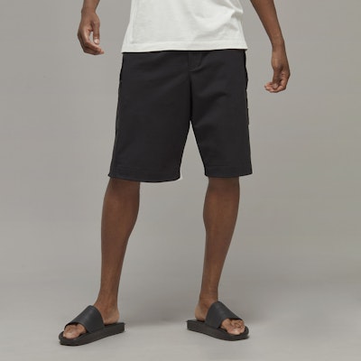 Y-3 Loose Fit Black Shorts with Logo Print H63031 Lookbook Y-3 Loose Fit Black Shorts with Logo Print H63031
