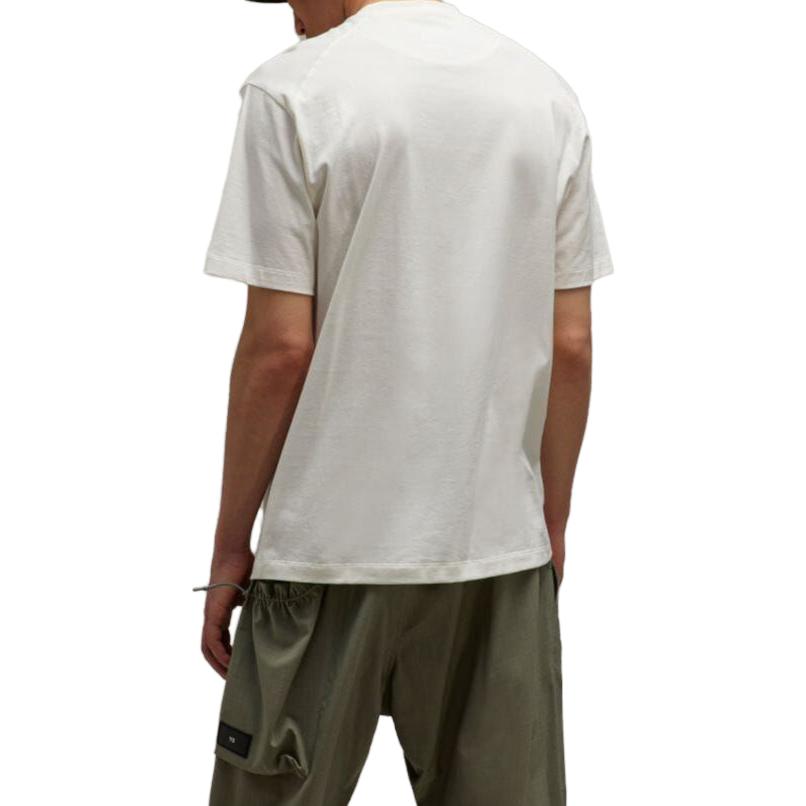 Shop Y-3 寬鬆版型圓領圖案印花男女T恤 灰白色 IT7522
