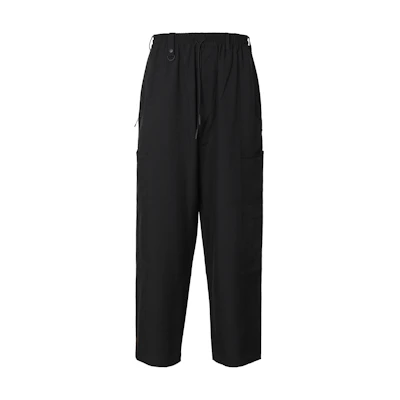 Y-3 Loose Fit Solid Black Straight-Leg Sweatpants HB3465